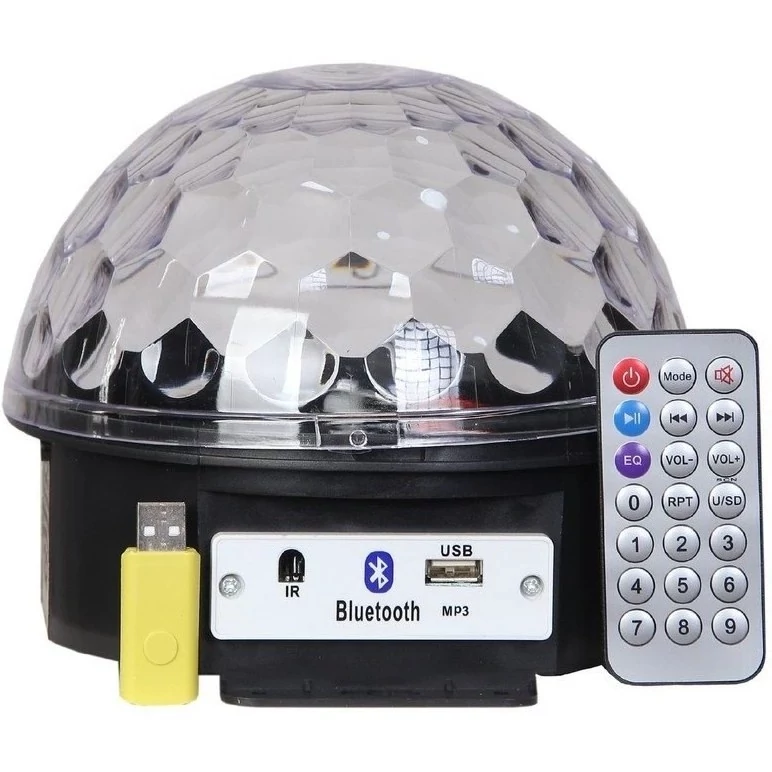 TMk6PvQZBufrpVlEq79QWTkgJU1q2HKTNMab1OzRPZOWQaXUwC.jpg_800X800X70 لامپ رقص نور نیم کره دارای فلش و کنترل و اسپیکر دار بزرگ الکترو تابر - تصویر 1