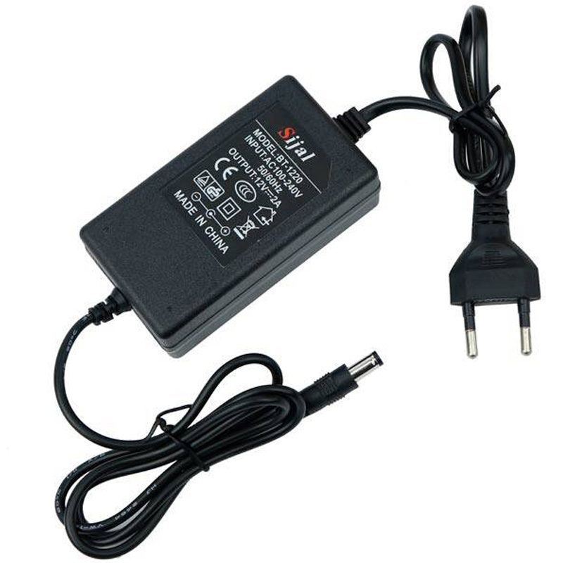 adaptor-12v-2a-01 آداپتور 12 ولت 2 آمپر MUS دو طرفه - تصویر 1